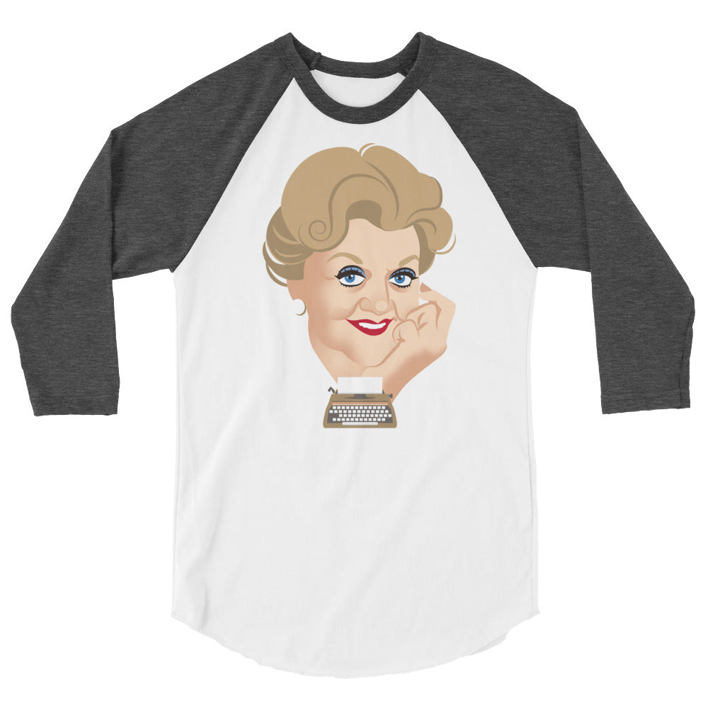Detective (Raglan) - White/Heather Charcoal
