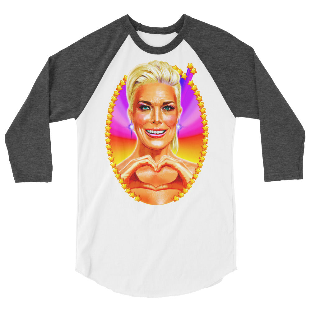 Big Boss Energy (Raglan) - White/Heather Charcoal