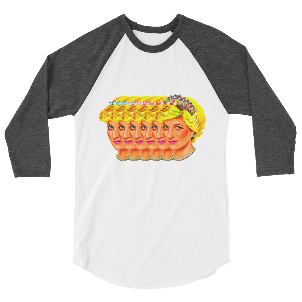 Side-Di (Raglan) - White/Heather Charcoal