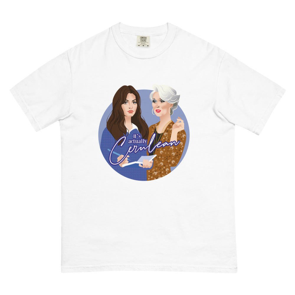 Cerulean (Boxy Tee) - White