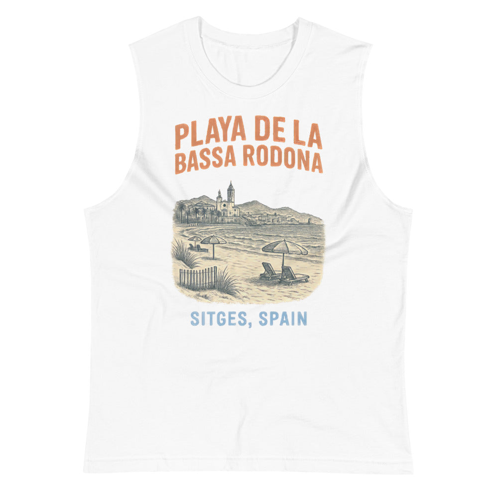 Playa de la Bassa Rodone (Muscle Shirt) - White