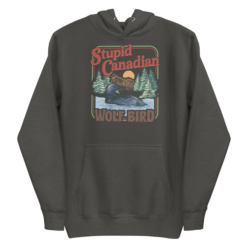 Wolf Bird (Hoodie) - Vintage Black