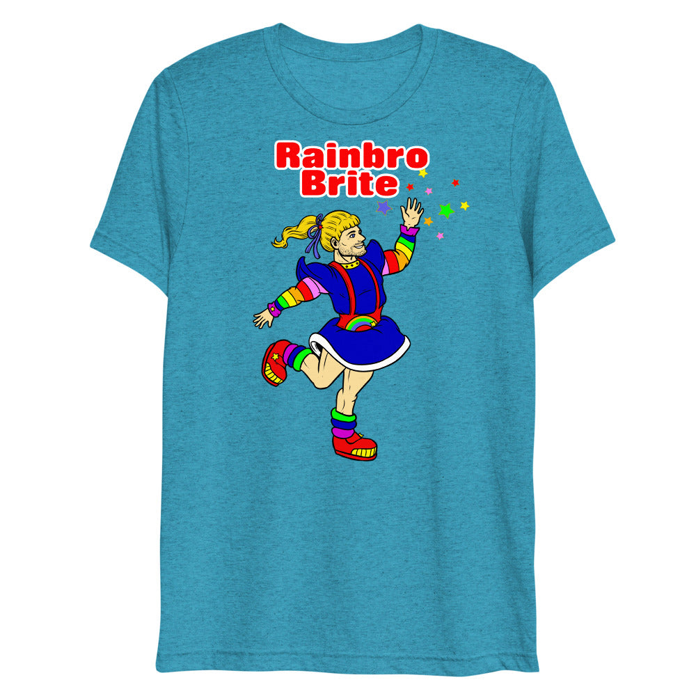 Rainbro-Brite (Triblend) - Aqua Triblend