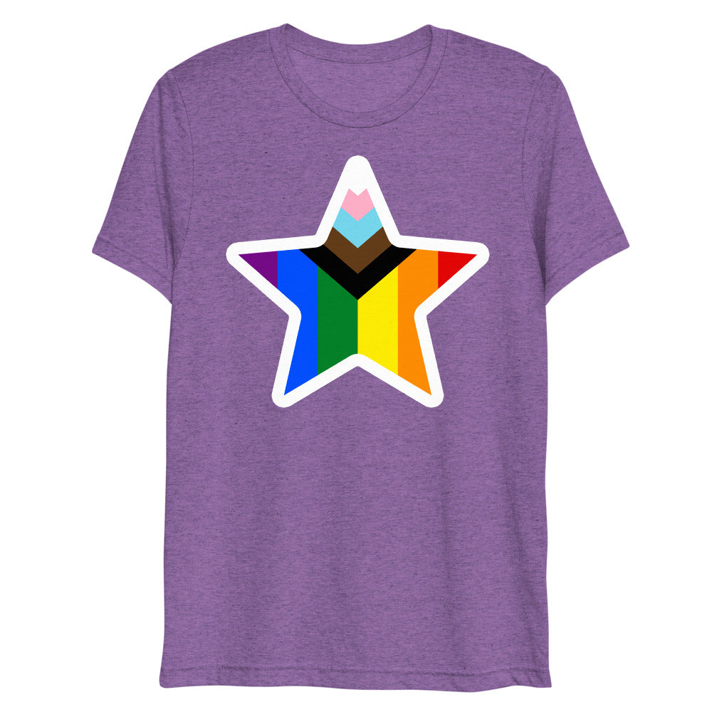 Stars and Progress (Triblend) - Purple Triblend