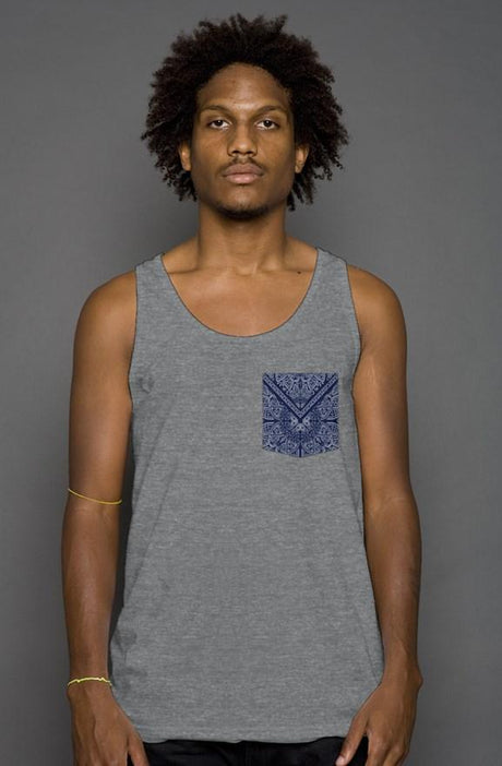 Blue Bandana (Pocket Tank)-Pocket Tank-Swish Embassy