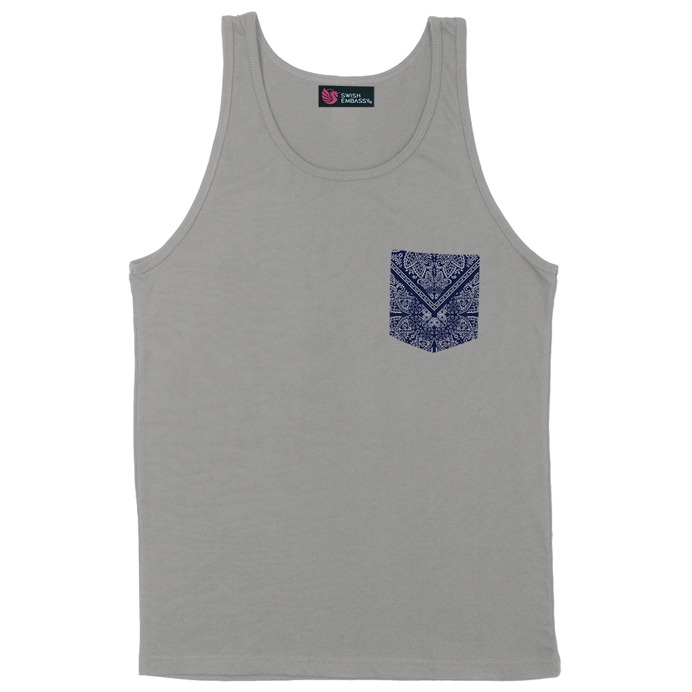 Blue Bandana (Pocket Tank)-Pocket Tank-Swish Embassy