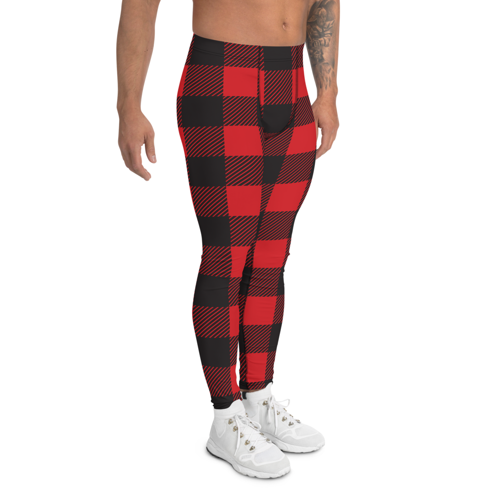 Buffalo Plaid Lumberjack (Leggings)-Meggings-Swish Embassy