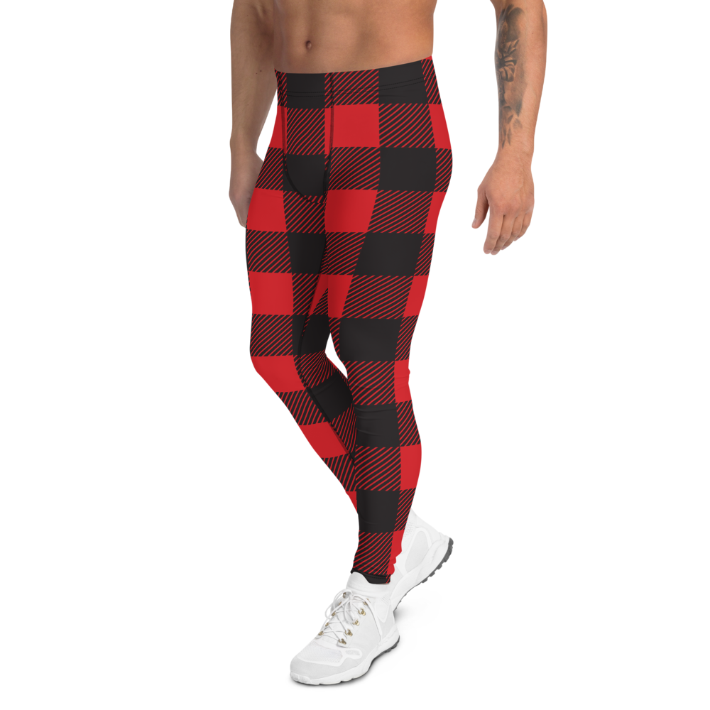 Buffalo Plaid Lumberjack (Leggings)-Meggings-Swish Embassy