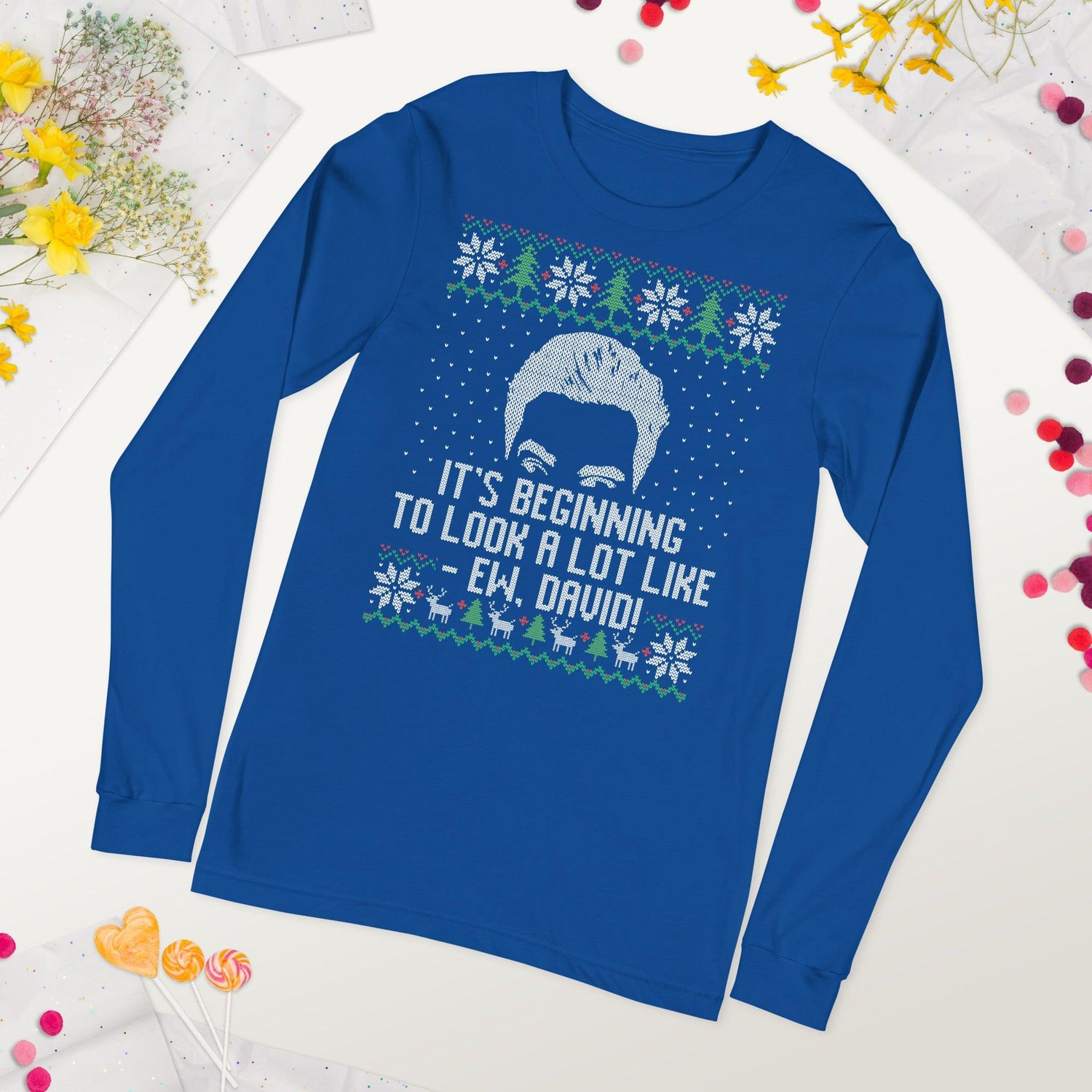 Ew David (Ugly Christmas)-T-Shirts-Swish Embassy