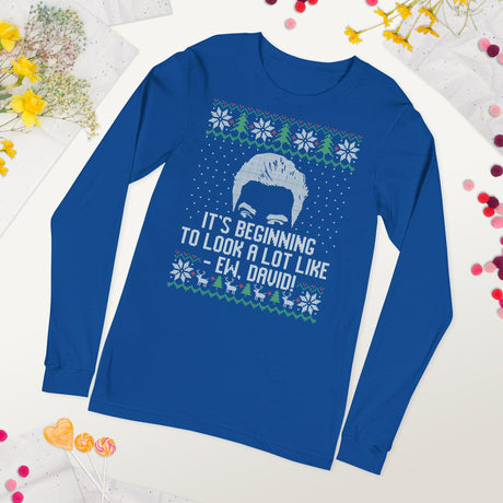 Ew David (Ugly Christmas)-T-Shirts-Swish Embassy