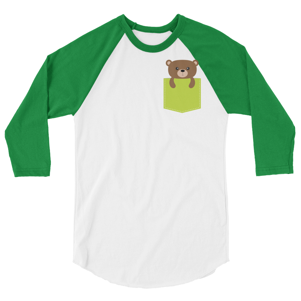 Faux Pocket Bear (Raglan)-Raglan-Swish Embassy