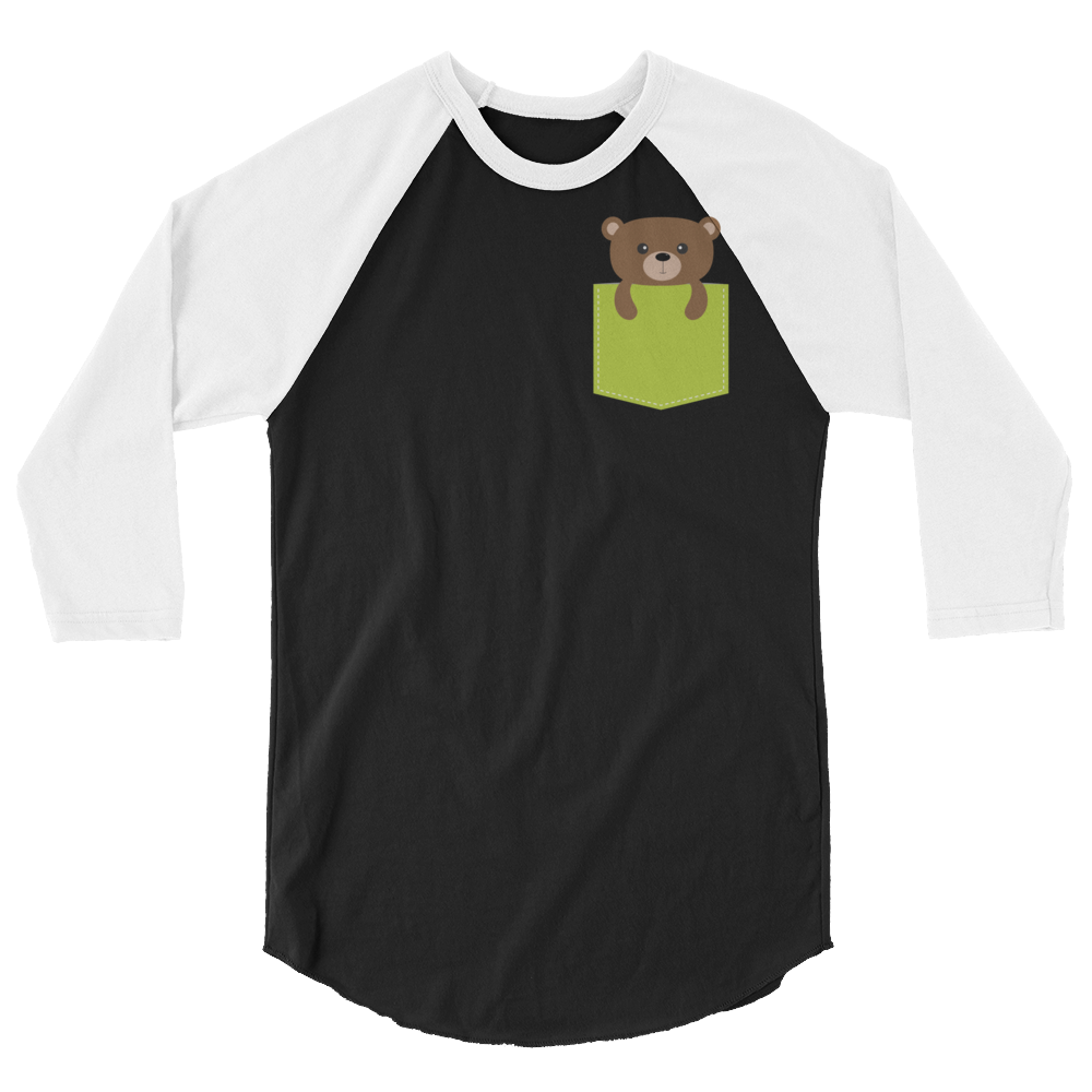 Faux Pocket Bear (Raglan)-Raglan-Swish Embassy