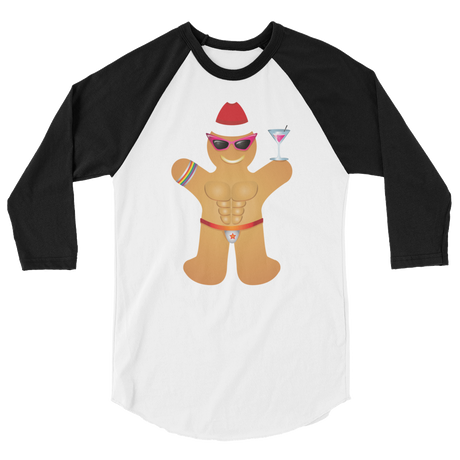 Gingerbread Circuit Man (Raglan)-Raglan-Swish Embassy