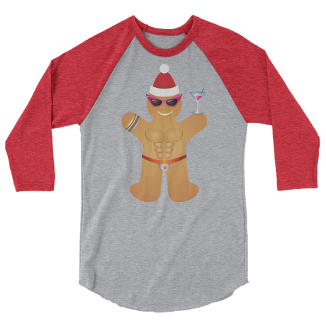 Gingerbread Circuit Man (Raglan)-Raglan-Swish Embassy