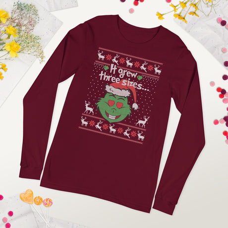 It Grew 3 Sizes (Ugly Christmas)-T-Shirts-Swish Embassy