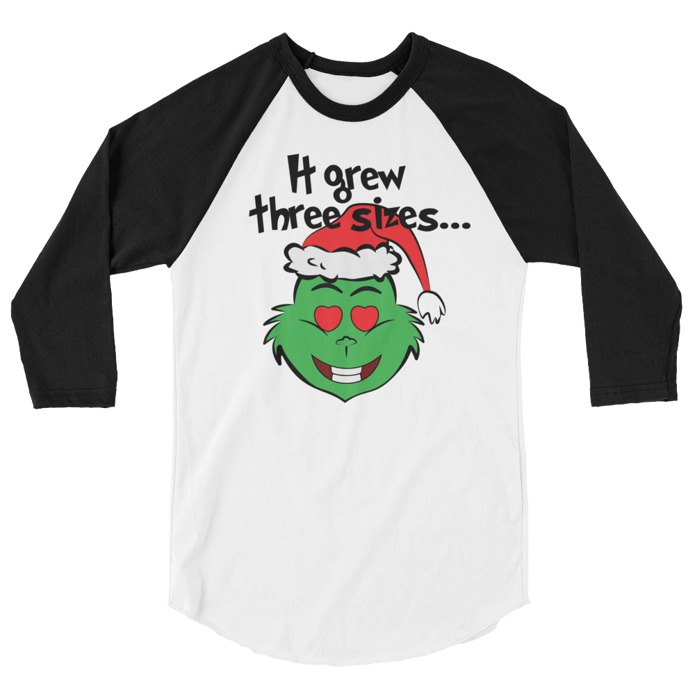 It Grew Three Sizes (Raglan)-Raglan-Swish Embassy