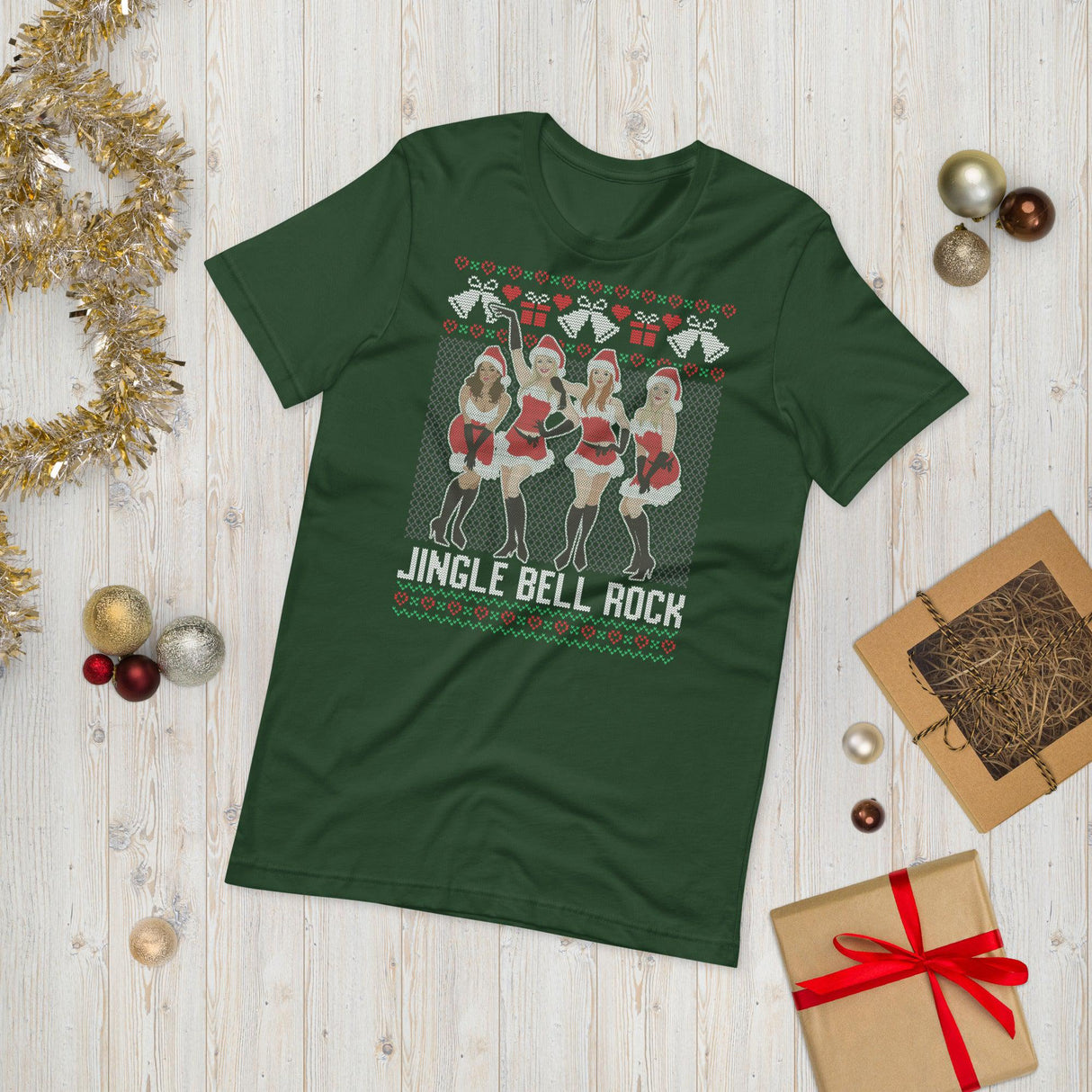 Jingle Bell Rock (Ugly Christmas)-Christmas T-Shirts-Swish Embassy