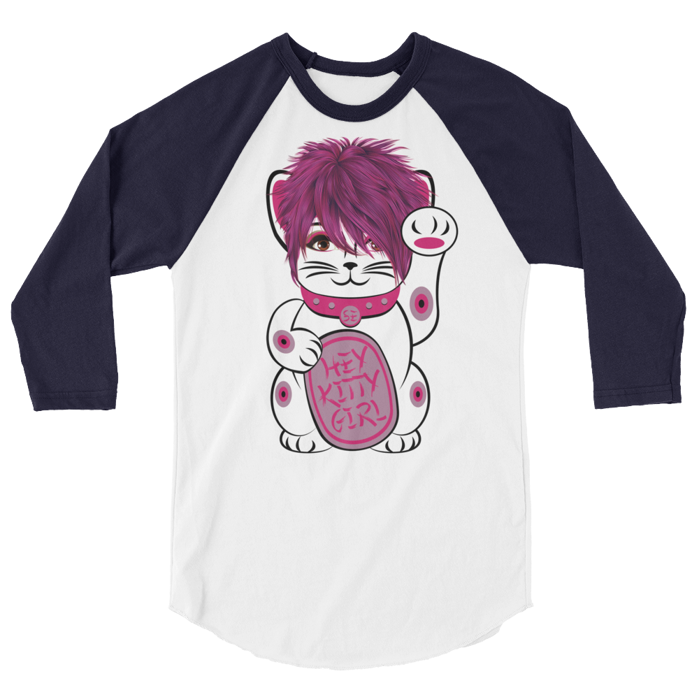 Kitty Girl (Raglan)-Raglan-Swish Embassy
