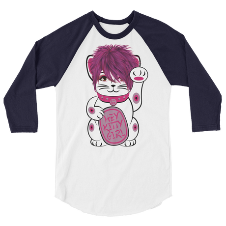 Kitty Girl (Raglan)-Raglan-Swish Embassy