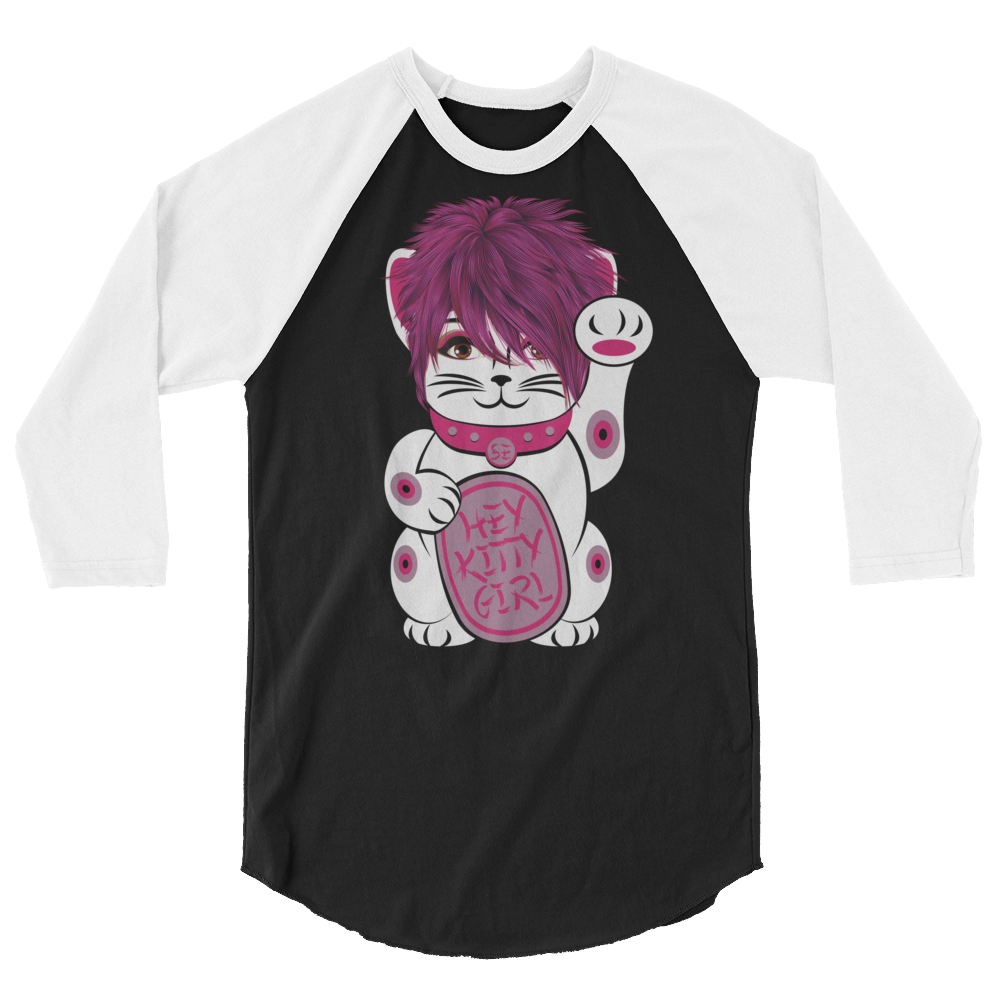 Kitty Girl (Raglan)-Raglan-Swish Embassy