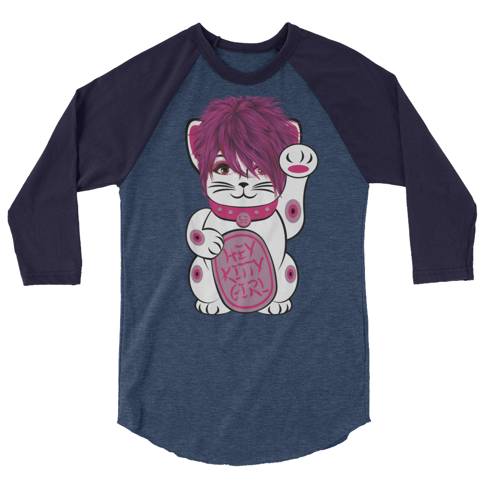Kitty Girl (Raglan)-Raglan-Swish Embassy
