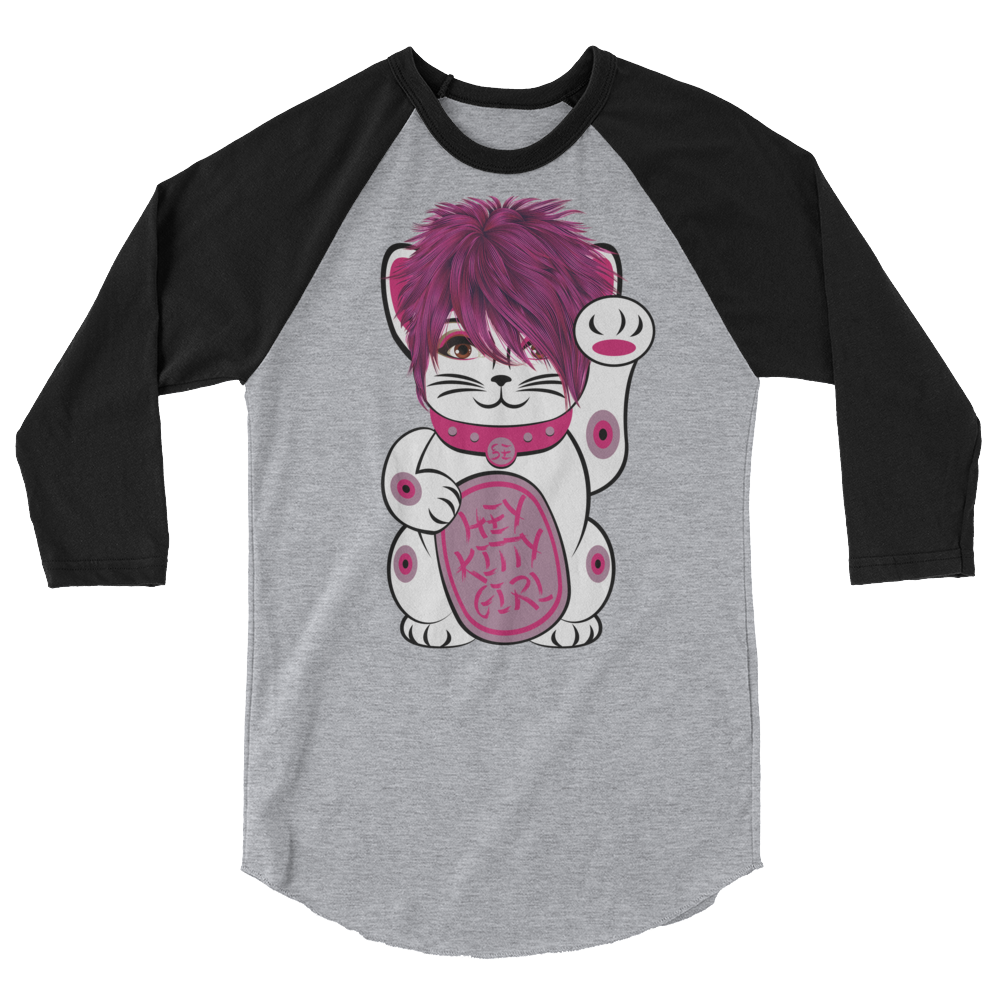 Kitty Girl (Raglan)-Raglan-Swish Embassy