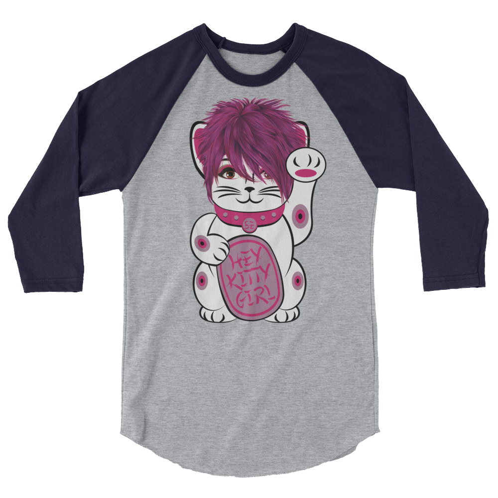 Kitty Girl (Raglan)-Raglan-Swish Embassy