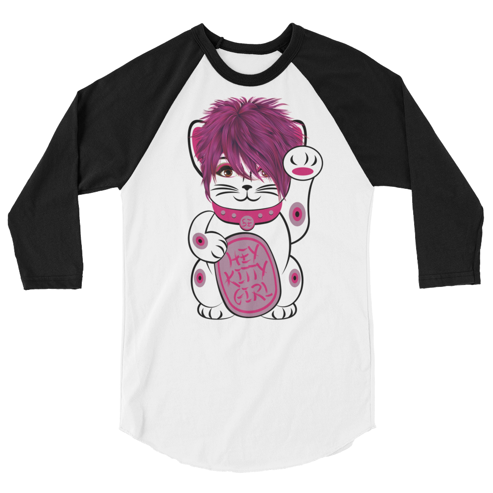 Kitty Girl (Raglan)-Raglan-Swish Embassy