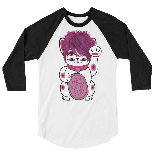 Kitty Girl (Raglan)-Raglan-Swish Embassy