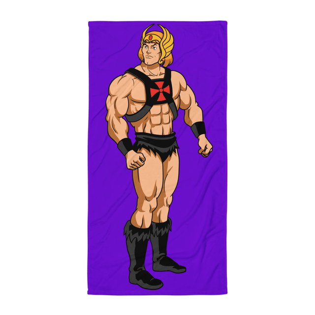 Leather and Tiaras (Beach Towel)-Beach Towel-Swish Embassy