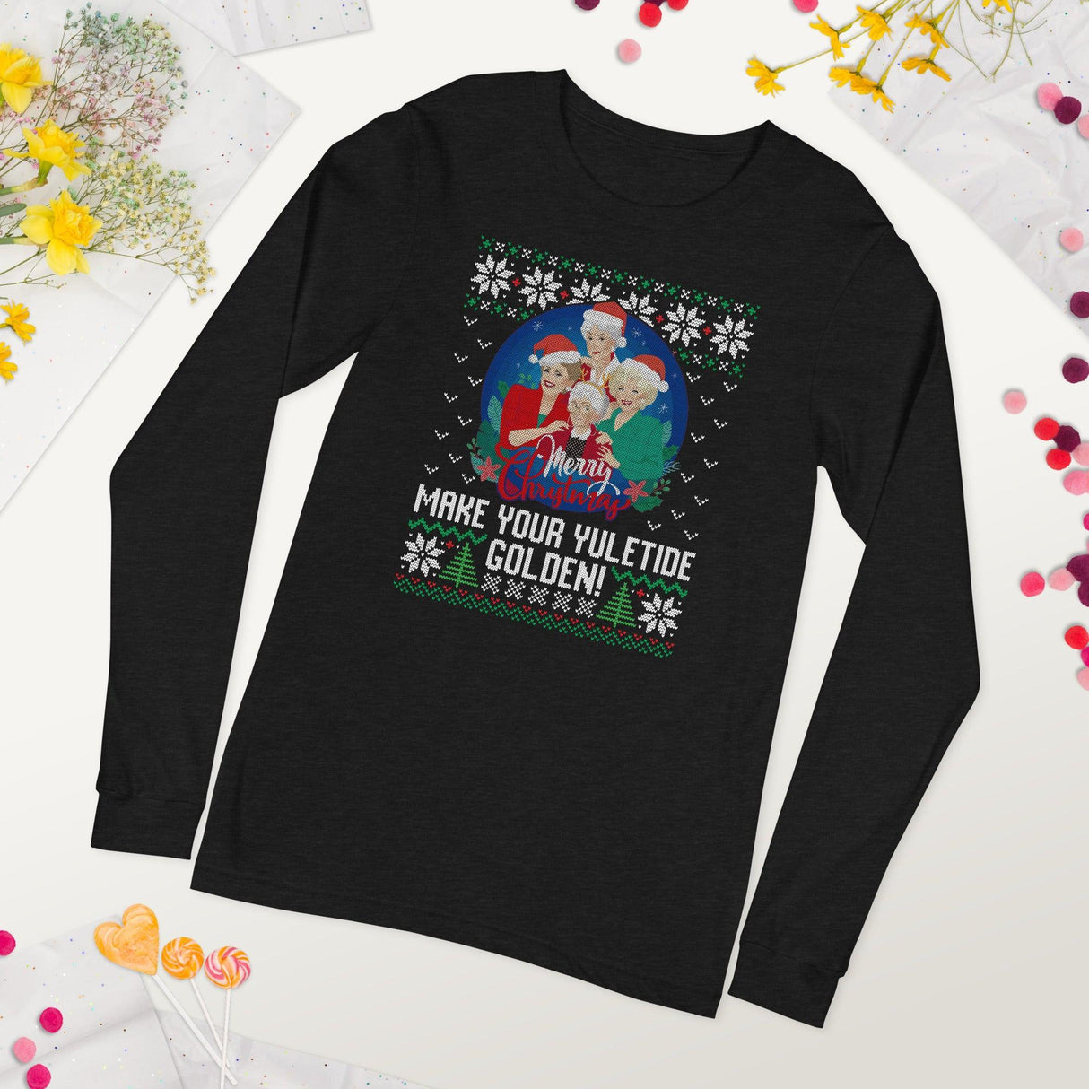Make Your Yuletide Golden (Ugly Christmas)-Christmas T-Shirts-Swish Embassy
