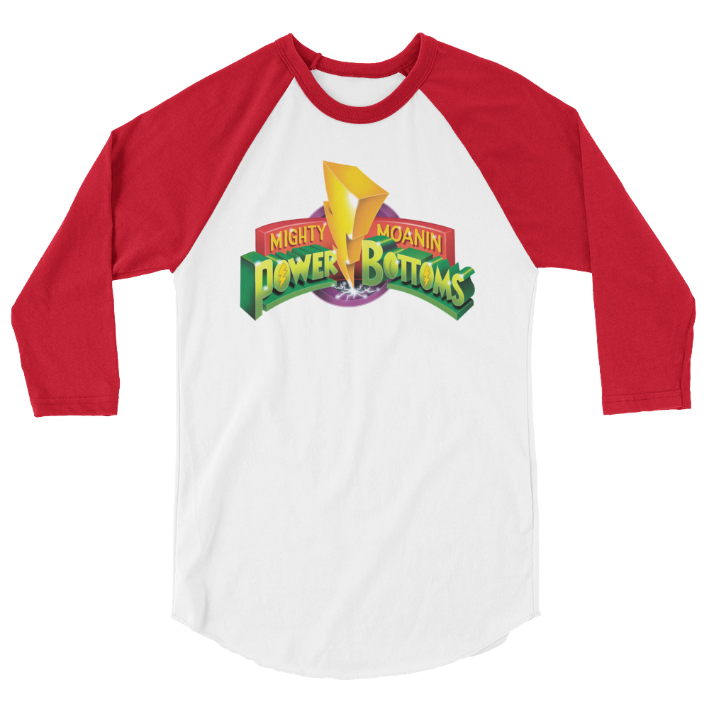 Mighty Moanin' Power Bottoms (Raglan)-Raglan-Swish Embassy