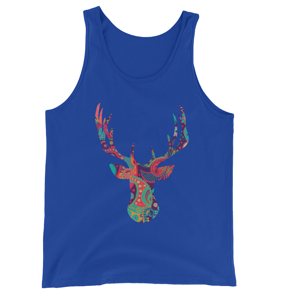 Paisley Stag (Tank Top)-Tank Top-Swish Embassy