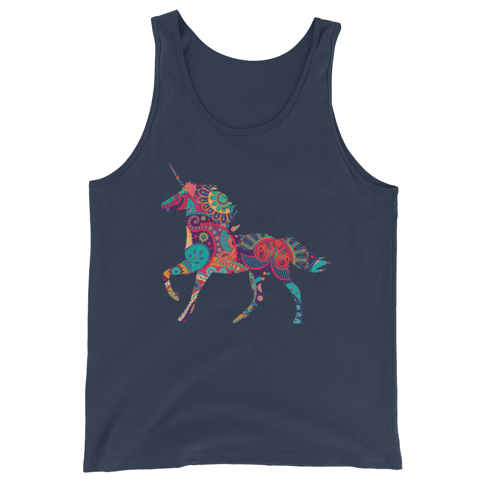 Paisley Unicorn (Tank Top)-Tank Top-Swish Embassy