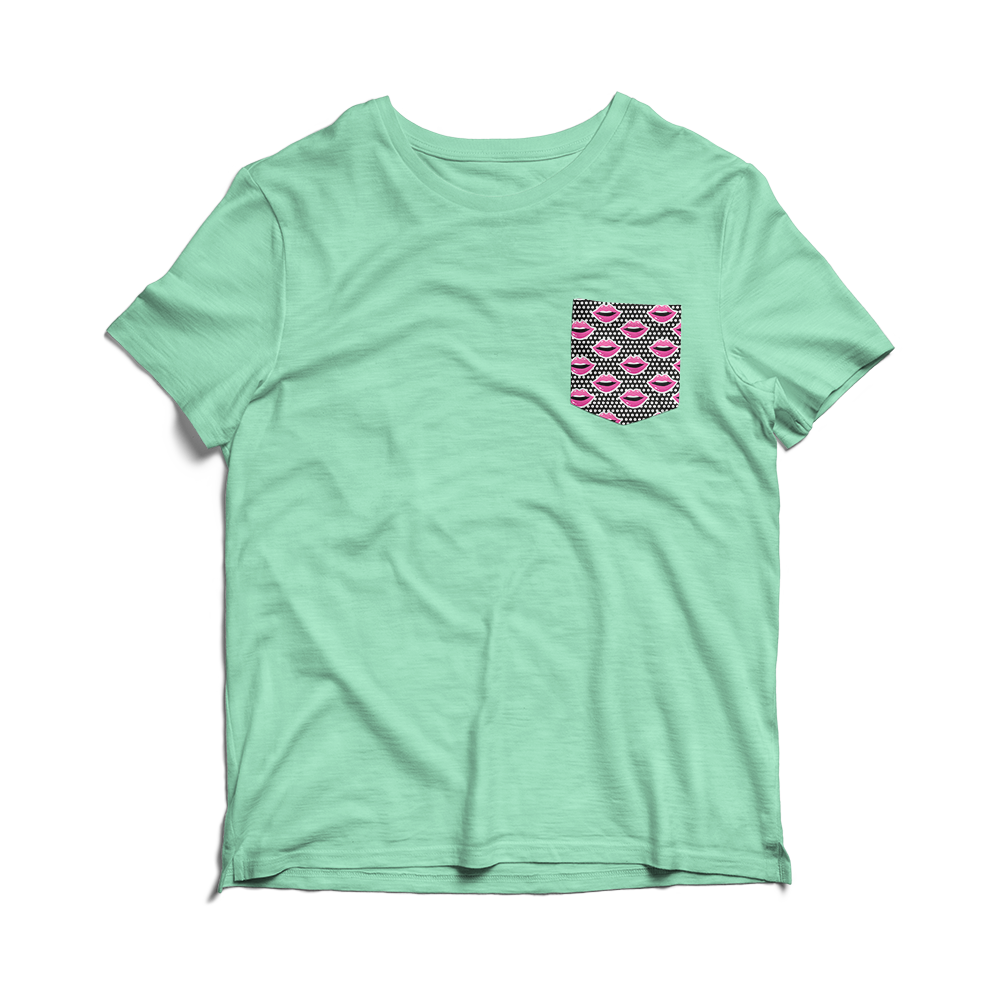 Peppermint Lips (Pocket Tee)-Pocket Tee-Swish Embassy