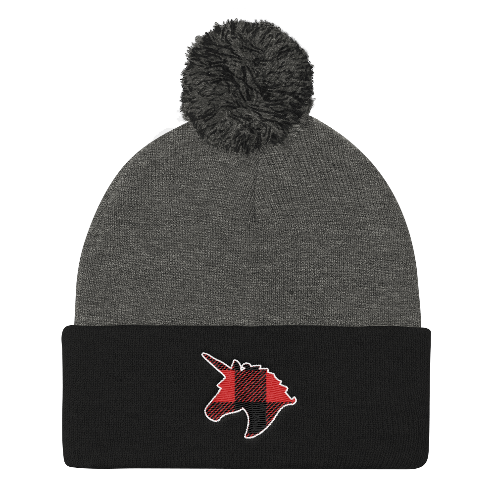 Plaid Unicorn (Beanie)-Beanie-Swish Embassy
