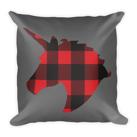 Plaid Unicorn (Pillow)-Pillow-Swish Embassy