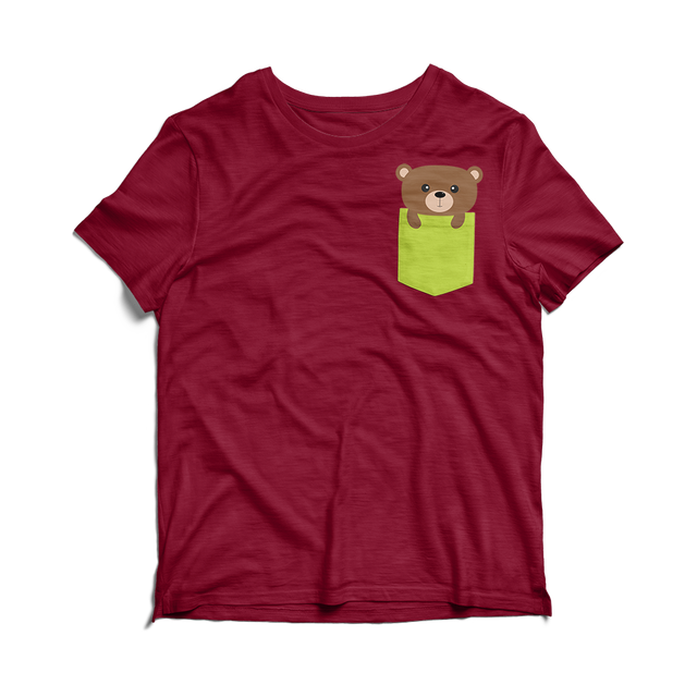 Pocket Bear (Pocket Tee)-Pocket Tee-Swish Embassy