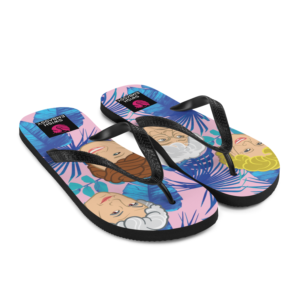 Stay Golden (Flip Flops)-Flip Flops-Swish Embassy