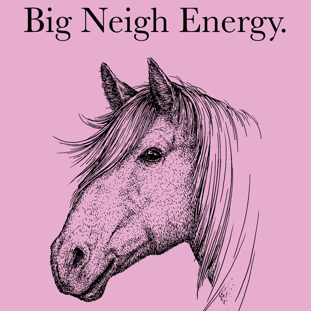 Big Neigh Energy-T-Shirts-Swish Embassy