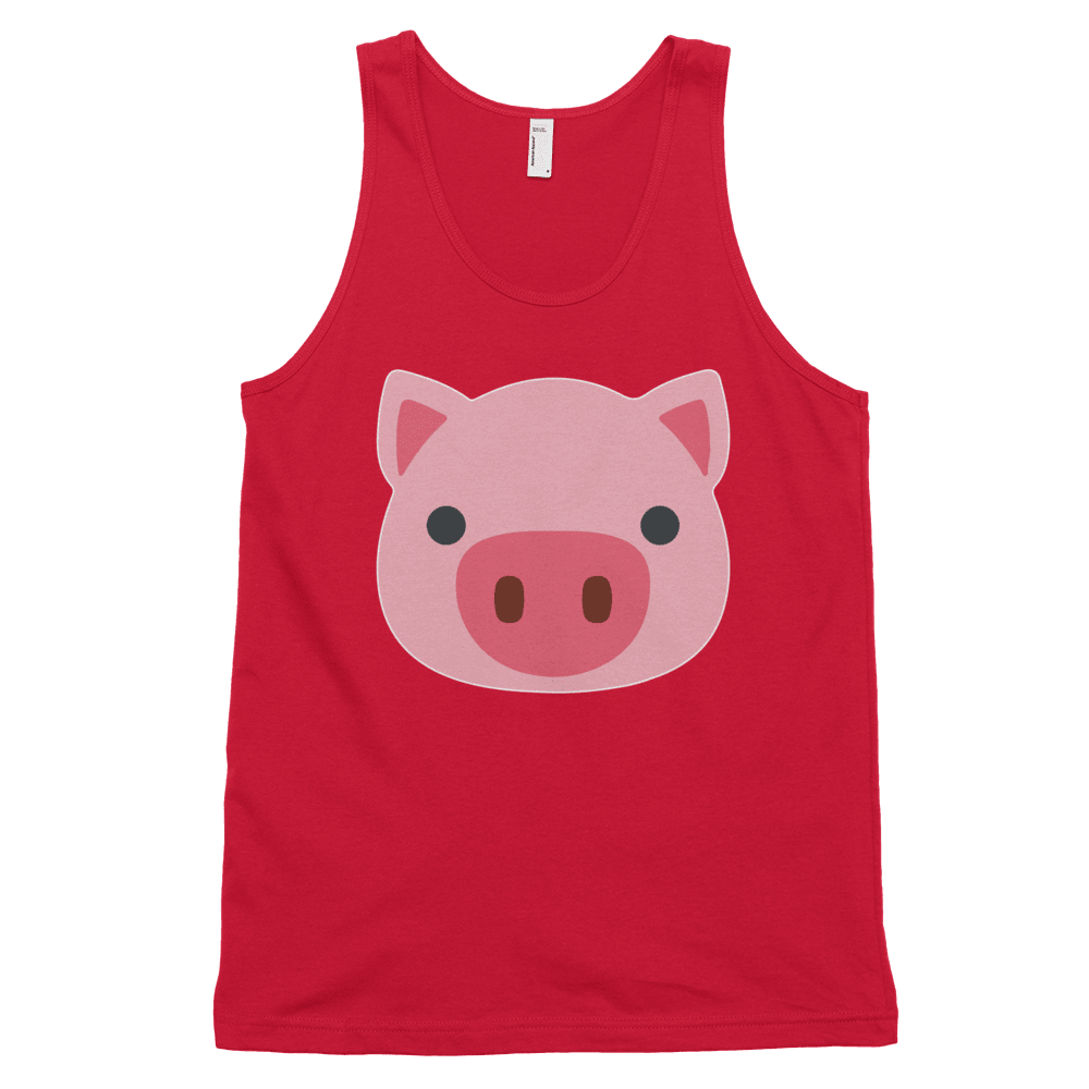 Flat Pig (Tank)-Tank Top-Swish Embassy
