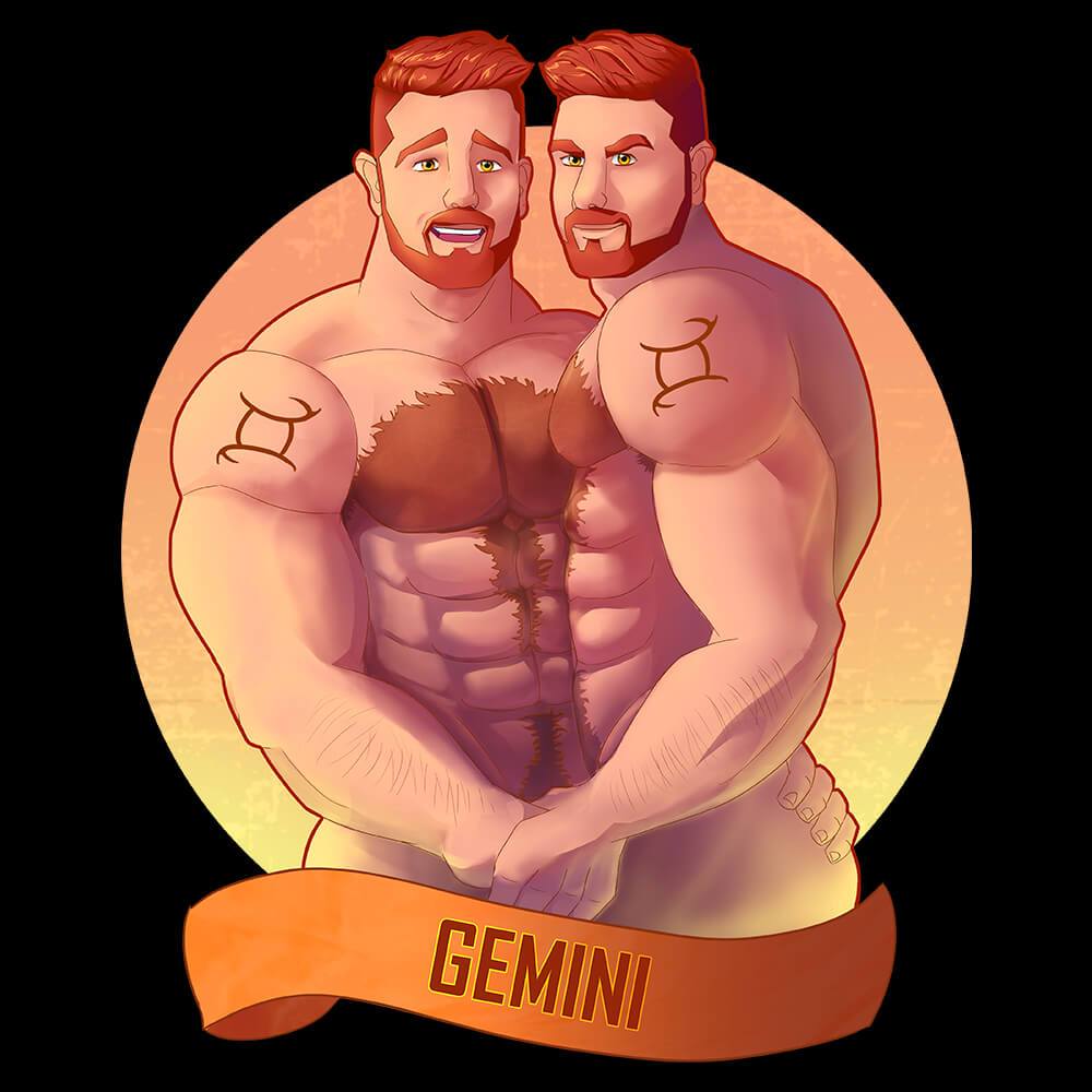 Gemini (Zodiac)-T-Shirts-Swish Embassy