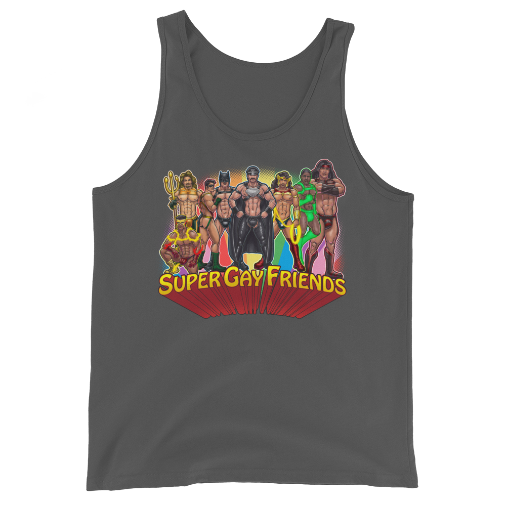 Supergay Friends (Tank Top)-Tank Top-Swish Embassy