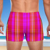 Pink Plaid Club (Square Cut Trunks)
