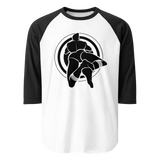 Bullseye (Raglan) - White/Black