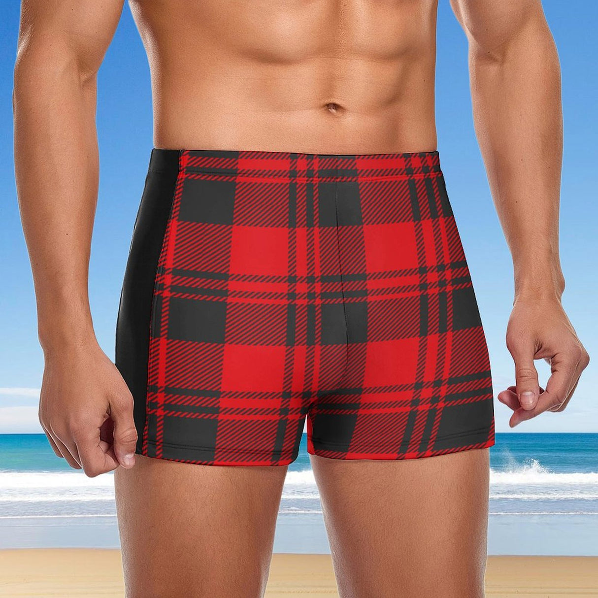 Buffalo Plaid (Square Cut Trunks)