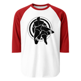 Bullseye (Raglan) - White/Red