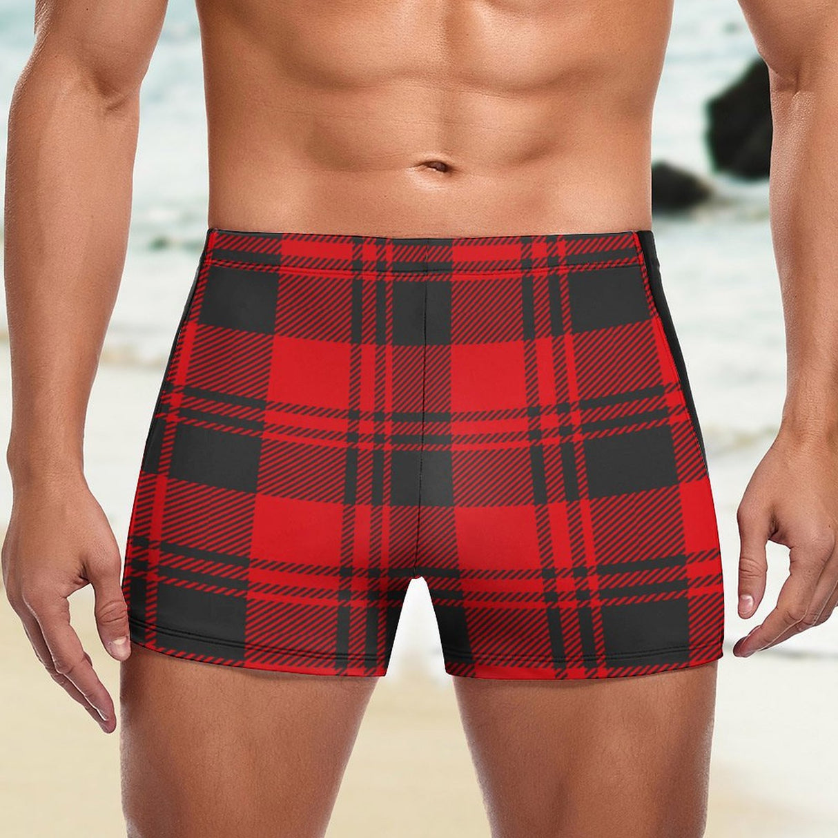 Buffalo Plaid (Square Cut Trunks)