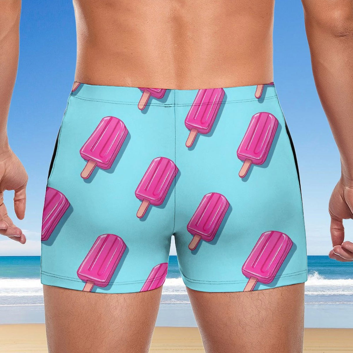 Pink Popsicle (Square Cut Trunks)