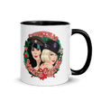 Christmas Wreath Watusi (Mug) - Black